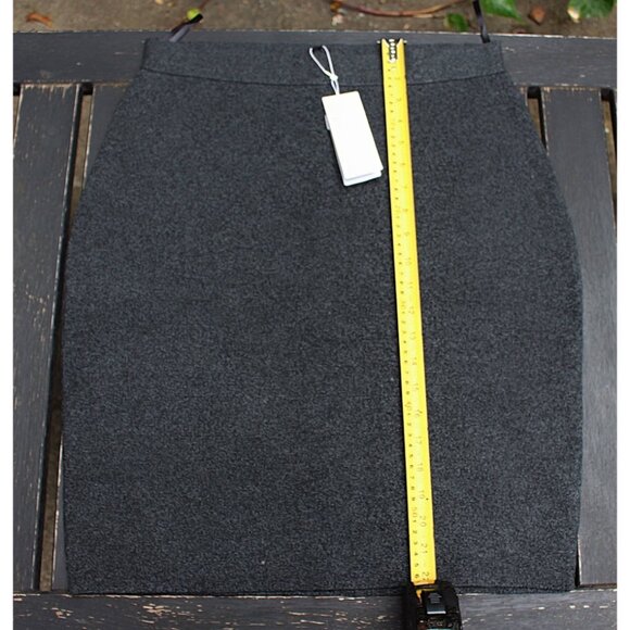 New w/Tags - Eileen Fisher Sleek Tencel Merino Pencil Skirt, Charcoal, Med - Picture 8 of 11